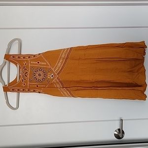 Yellow Embroidered Dress